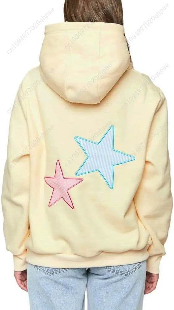 Cute Hoodies for Teen Girls Women Y2k Floral Graphic Oversized Sweatshirt Long Sleeve Aesthetic Preppy Clothes