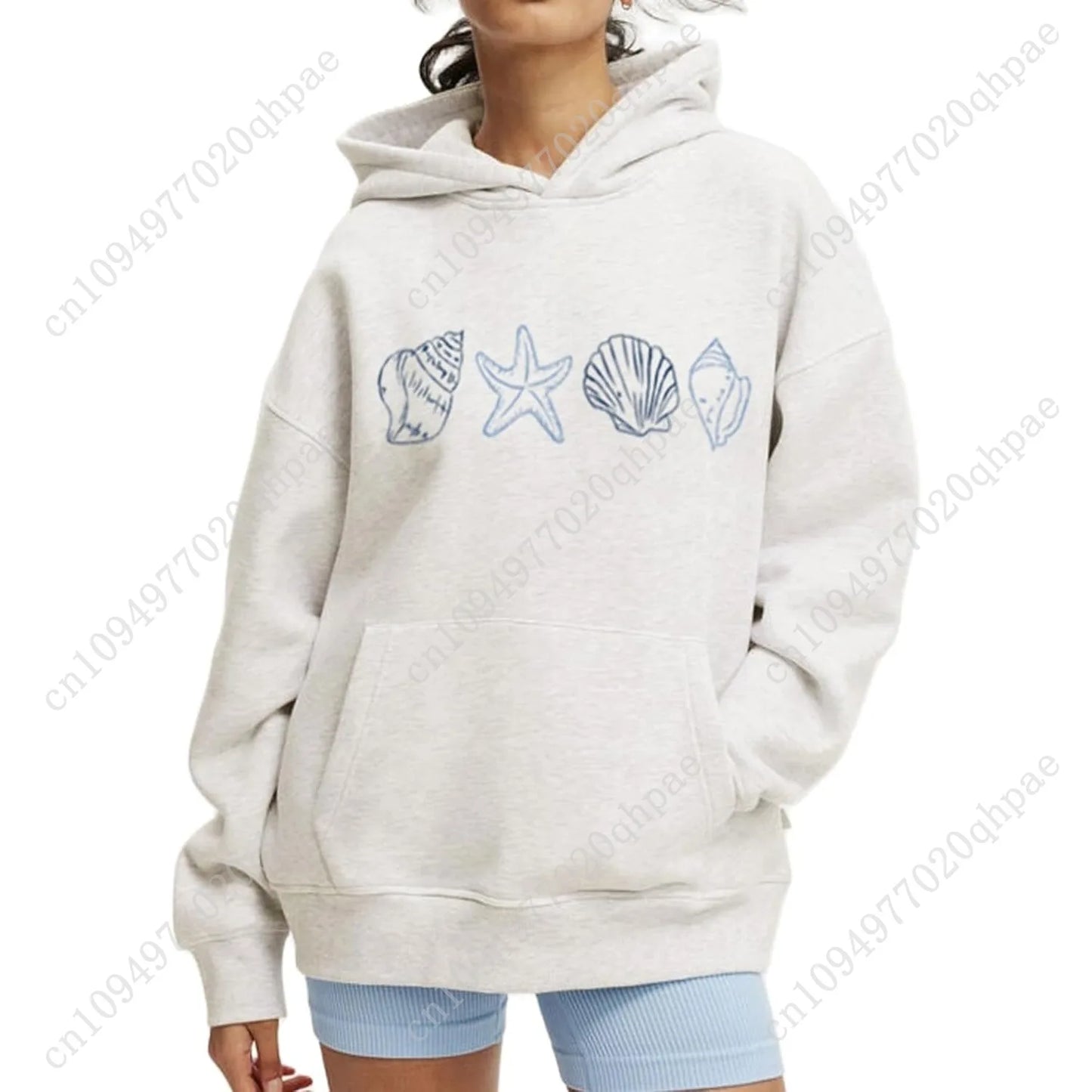 Cute Hoodies for Teen Girls Women Y2k Floral Graphic Oversized Sweatshirt Long Sleeve Aesthetic Preppy Clothes