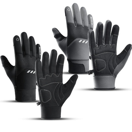 Men Winter Waterproof Cycling Gloves Outdoor Sports Running Motorcycle