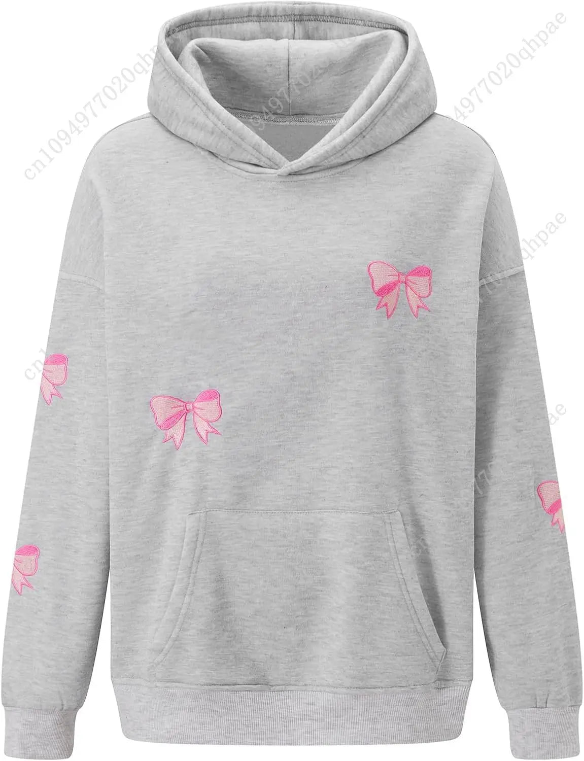 Cute Hoodies for Teen Girls Women Y2k Floral Graphic Oversized Sweatshirt Long Sleeve Aesthetic Preppy Clothes